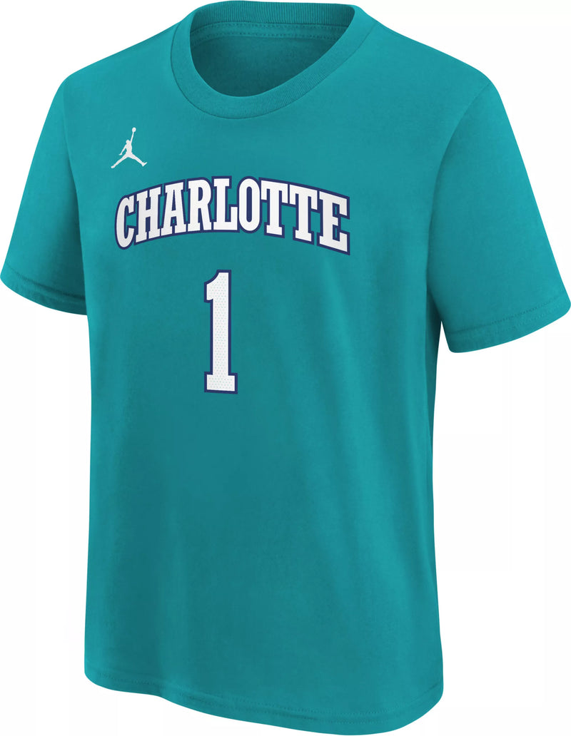 Youth Jordan Charlotte Hornets HWC N&N T-Shirt - LaMelo Ball