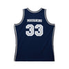 M&N NCAA HWC Swingman Jersey Alonzo Mourning Georgetown Hoyas (91-92 Atlantic Blue) New Cut