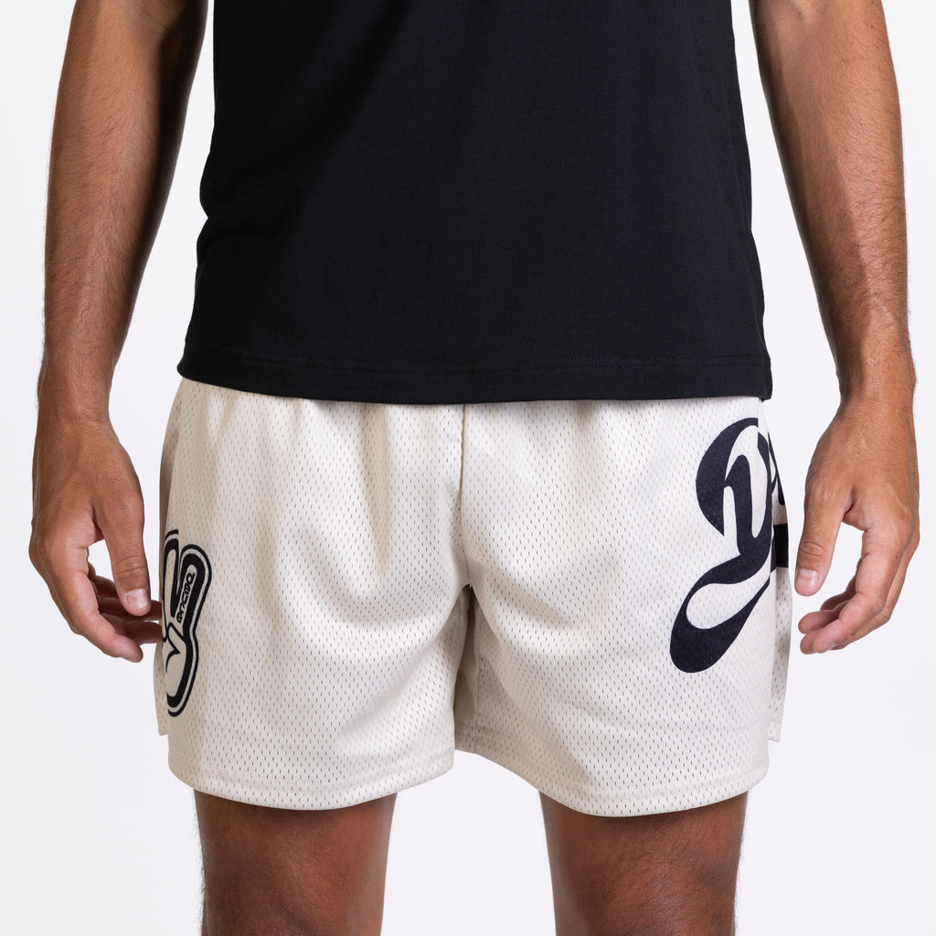 Deuce Mesh Shorts - Cream