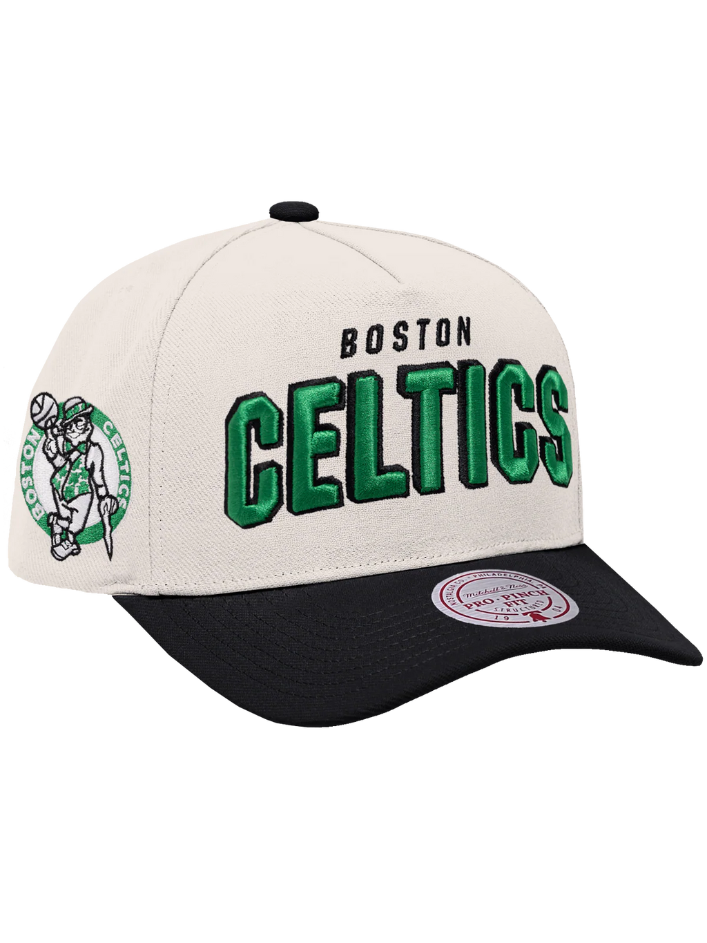 M&N Draft Day Pro Pinch Snapback - Boston Celtics