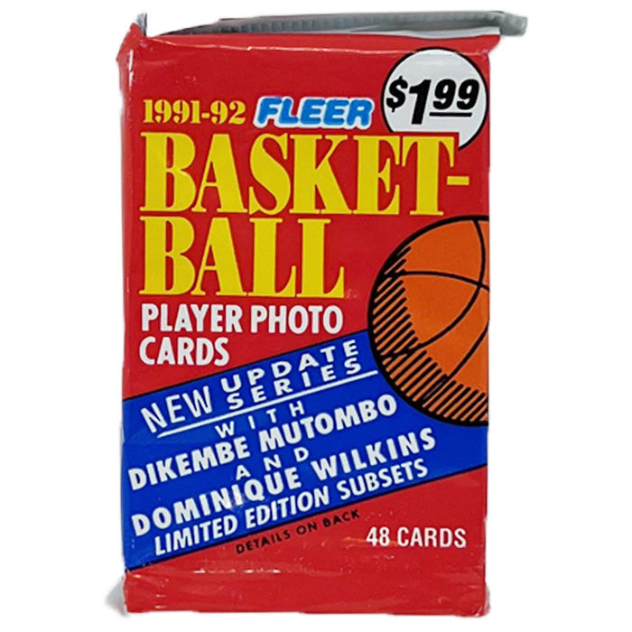 1991-92 Fleer NBA Series 2 Jumbo Pack (48 cards)