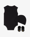 Toddlers Jordan 3pc Jersey Set - Black/Gold - 0-6M