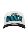 M&N Draft Day Pro Pinch Snapback - Charlotte Hornets