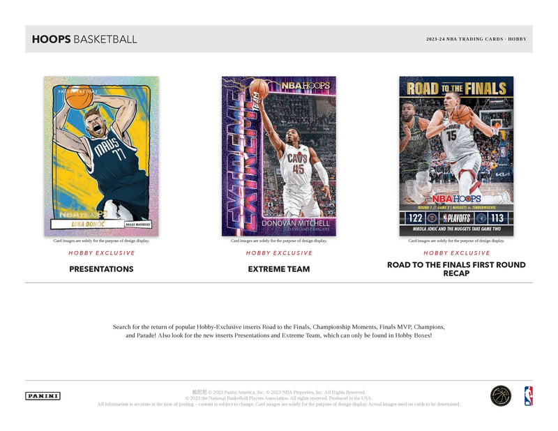 2023-24 Panini NBA Hoops Basketball Hobby Pack