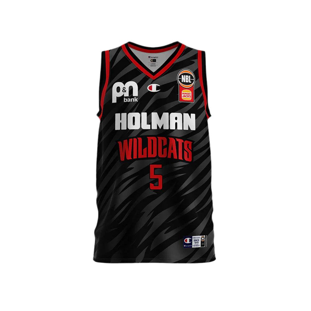 Champion NBL 25/26 Kristian Doolittle Perth Wildcats Alternate Jersey - (Black)