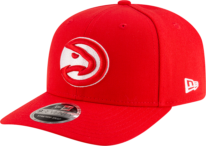 New Era 970 Stretch-Snap NBA Team Logo W/Logoman Snapback Cap (Atlanta Hawks/Red)