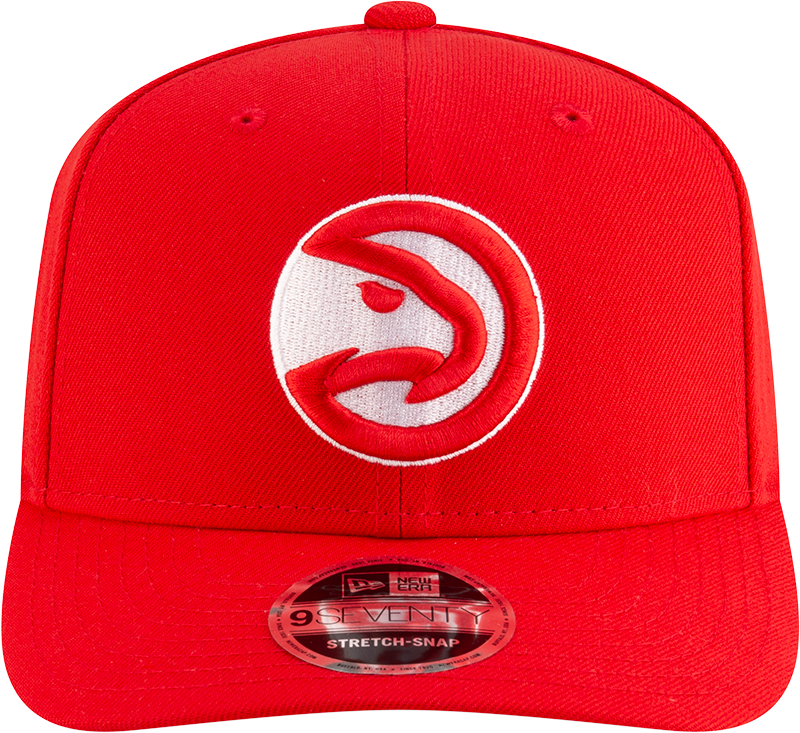 New Era 970 Stretch-Snap NBA Team Logo W/Logoman Snapback Cap (Atlanta Hawks/Red)