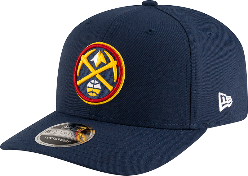 New Era 970 Stretch-Snap NBA Team Logo W/Logoman Snapback Cap (Denver Nuggets/Navy)