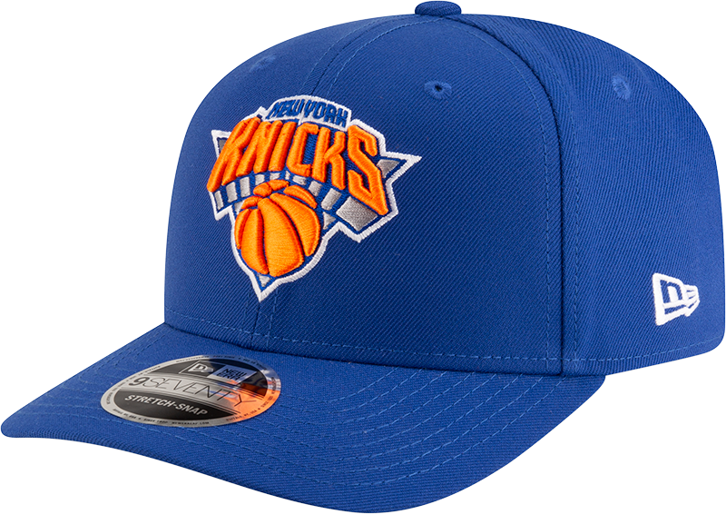 New Era 970 Stretch-Snap NBA Team Logo W/Logoman Snapback Cap (New York Knicks/Blue)