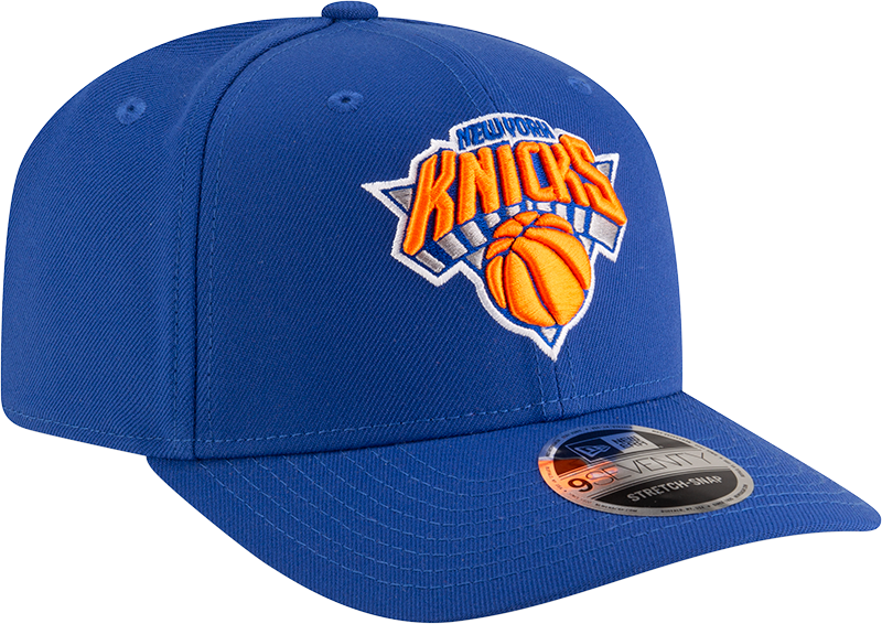 New Era 970 Stretch-Snap NBA Team Logo W/Logoman Snapback Cap (New York Knicks/Blue)