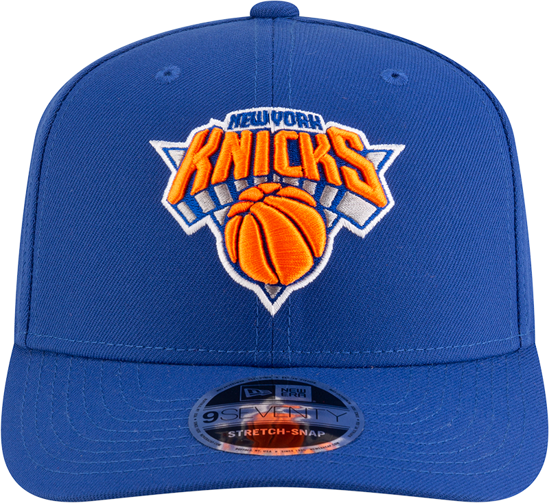 New Era 970 Stretch-Snap NBA Team Logo W/Logoman Snapback Cap (New York Knicks/Blue)