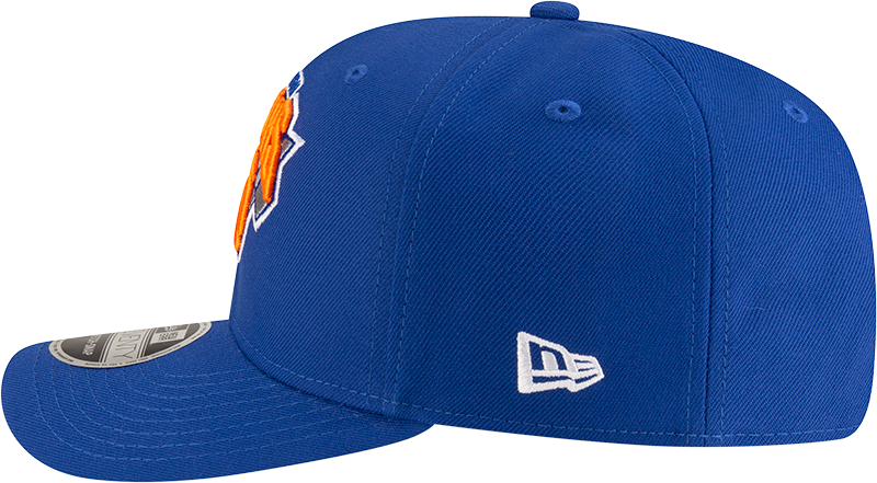 New Era 970 Stretch-Snap NBA Team Logo W/Logoman Snapback Cap (New York Knicks/Blue)