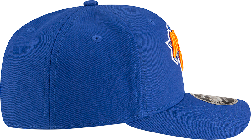 New Era 970 Stretch-Snap NBA Team Logo W/Logoman Snapback Cap (New York Knicks/Blue)