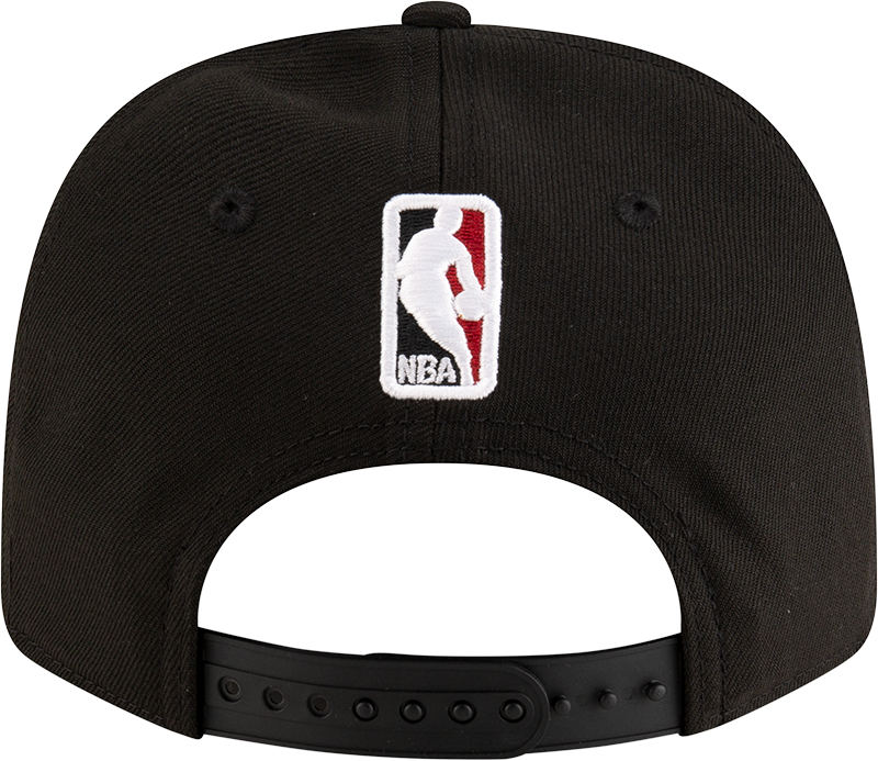 New Era 970 Stretch-Snap NBA Team Logo W/Logoman Snapback Cap (Miami Heat/Black)