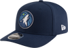 New Era 970 Stretch-Snap NBA Team Logo W/Logoman Snapback Cap (Minesotta Timberwolves/Navy)