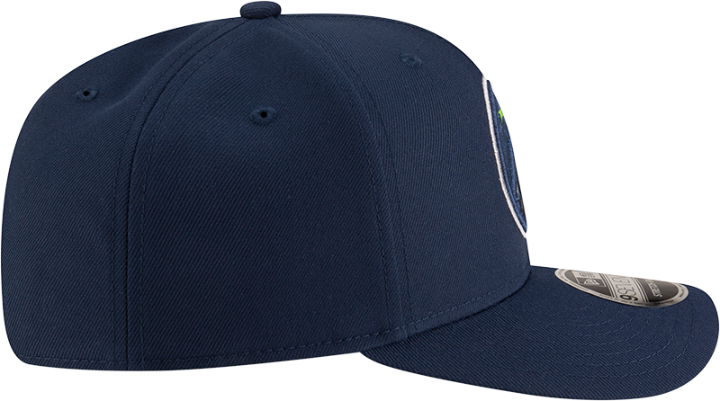New Era 970 Stretch-Snap NBA Team Logo W/Logoman Snapback Cap (Minesotta Timberwolves/Navy)