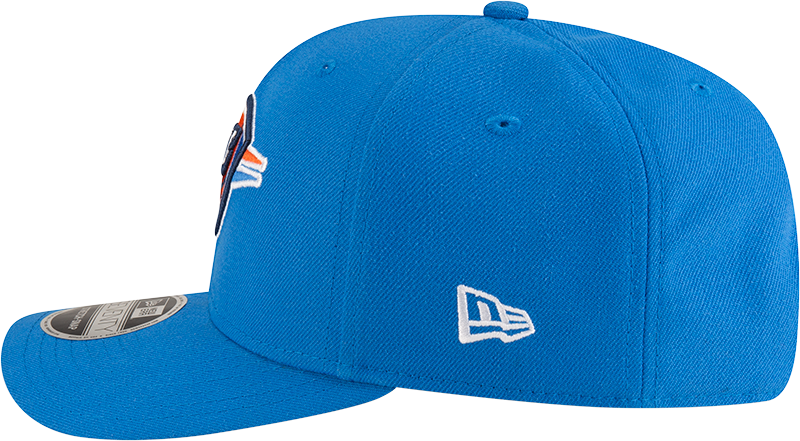 New Era 970 Stretch-Snap NBA Team Logo W/Logoman Snapback Cap (OKC Thunder/Blue)