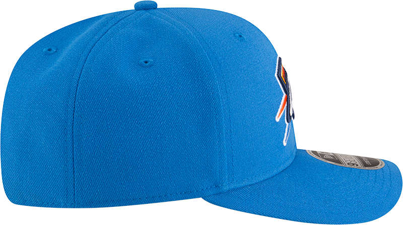 New Era 970 Stretch-Snap NBA Team Logo W/Logoman Snapback Cap (OKC Thunder/Blue)