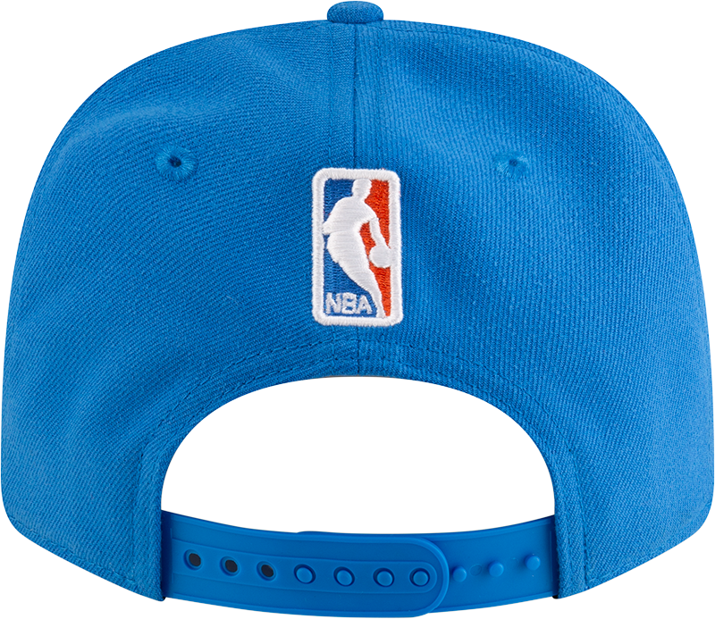 New Era 970 Stretch-Snap NBA Team Logo W/Logoman Snapback Cap (OKC Thunder/Blue)