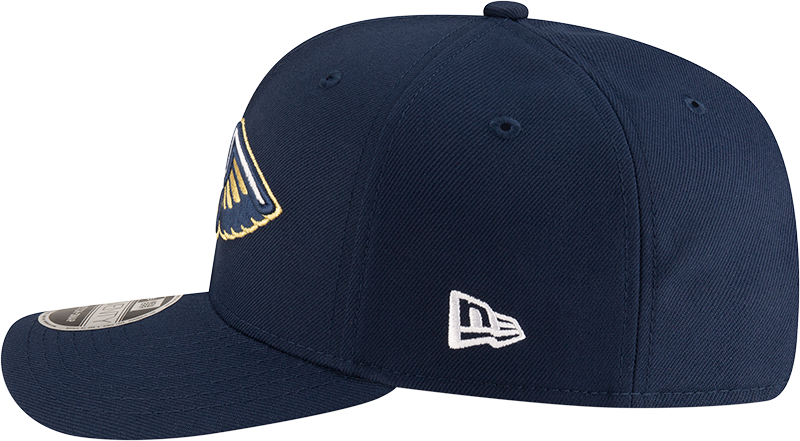 New Era 970 Stretch-Snap NBA Team Logo W/Logoman Snapback Cap (New Orleans Pelicans/Navy)