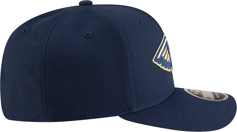 New Era 970 Stretch-Snap NBA Team Logo W/Logoman Snapback Cap (New Orleans Pelicans/Navy)
