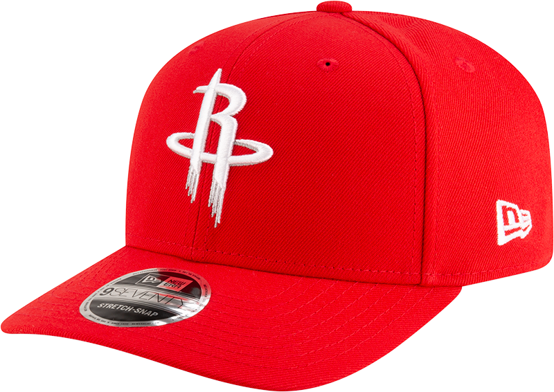 New Era 970 Stretch-Snap NBA Team Logo W/Logoman Snapback Cap (Houston Rockets/Red)