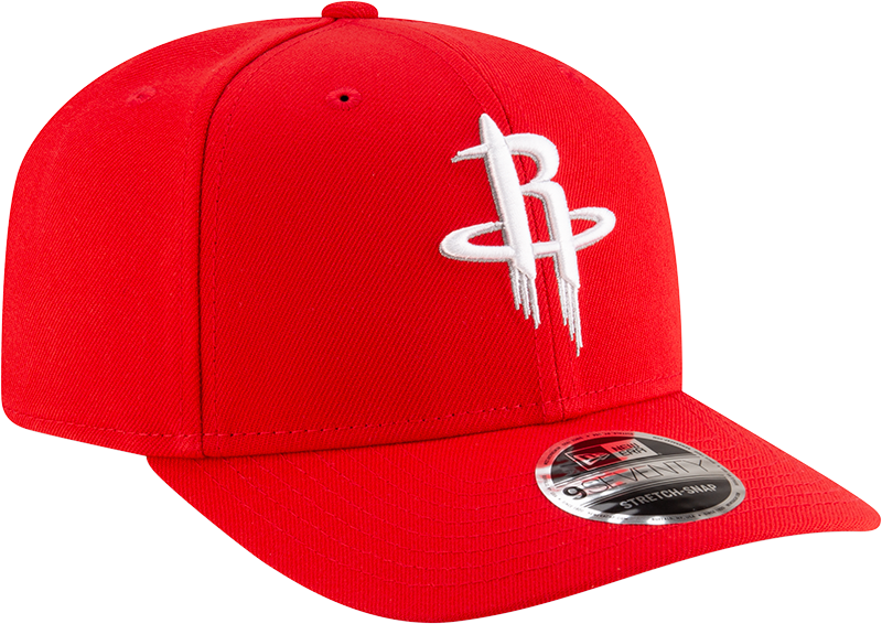 New Era 970 Stretch-Snap NBA Team Logo W/Logoman Snapback Cap (Houston Rockets/Red)