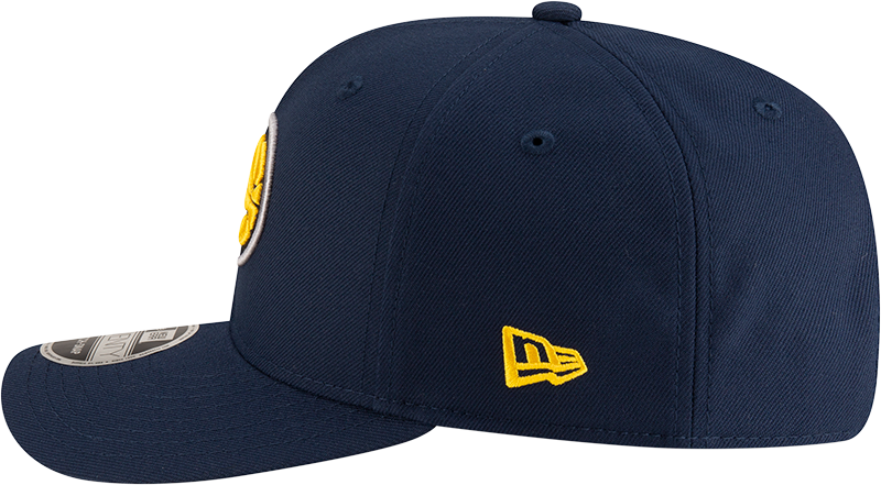 New Era 970 Stretch-Snap NBA Team Logo W/Logoman Snapback Cap (Indiana Pacers/Navy)