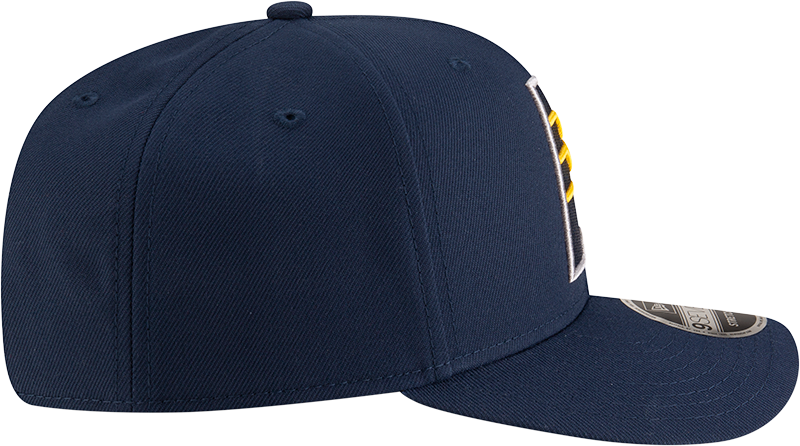 New Era 970 Stretch-Snap NBA Team Logo W/Logoman Snapback Cap (Indiana Pacers/Navy)