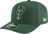 New Era 970 Stretch-Snap NBA Team Logo W/Logoman Snapback Cap (Milwaukee Bucks/Green)