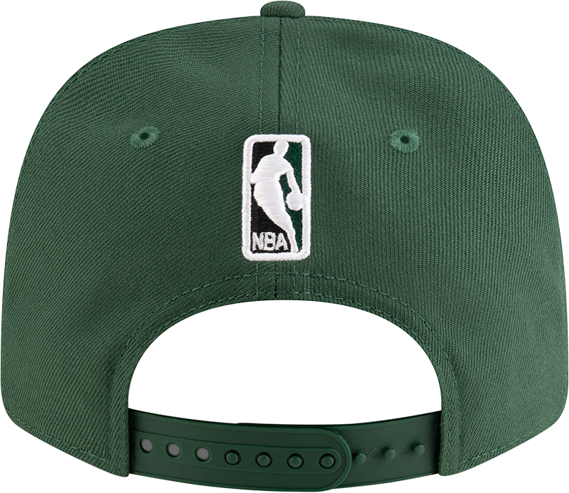 New Era 970 Stretch-Snap NBA Team Logo W/Logoman Snapback Cap (Milwaukee Bucks/Green)