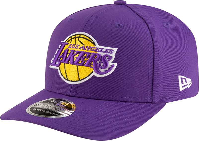 New Era 970 Stretch-Snap NBA Team Logo W/Logoman Snapback Cap (Los Angeles Lakers/Purple)