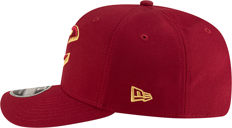 New Era 970 Stretch-Snap NBA Team Logo W/Logoman Snapback Cap (Cleveland Cavaliers/Maroon)