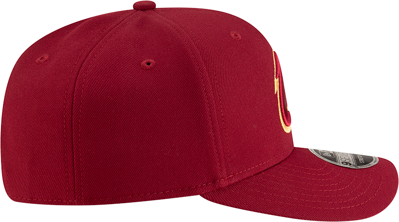 New Era 970 Stretch-Snap NBA Team Logo W/Logoman Snapback Cap (Cleveland Cavaliers/Maroon)