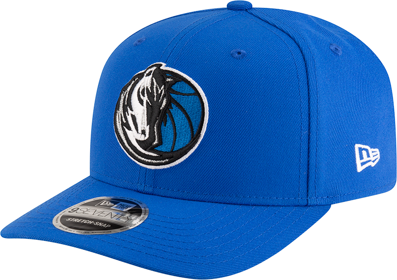 New Era 970 Stretch-Snap NBA Team Logo W/Logoman Snapback Cap (Dallas Mavericks/Blue)