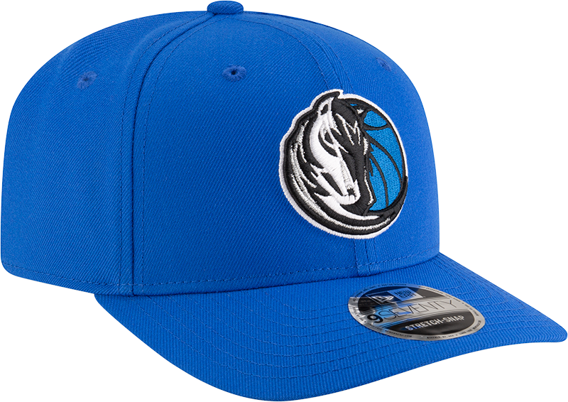New Era 970 Stretch-Snap NBA Team Logo W/Logoman Snapback Cap (Dallas Mavericks/Blue)