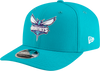 New Era 970 Stretch-Snap NBA Team Logo W/Logoman Snapback Cap (Charlotte Hornets/Teal)