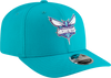 New Era 970 Stretch-Snap NBA Team Logo W/Logoman Snapback Cap (Charlotte Hornets/Teal)