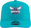 New Era 970 Stretch-Snap NBA Team Logo W/Logoman Snapback Cap (Charlotte Hornets/Teal)