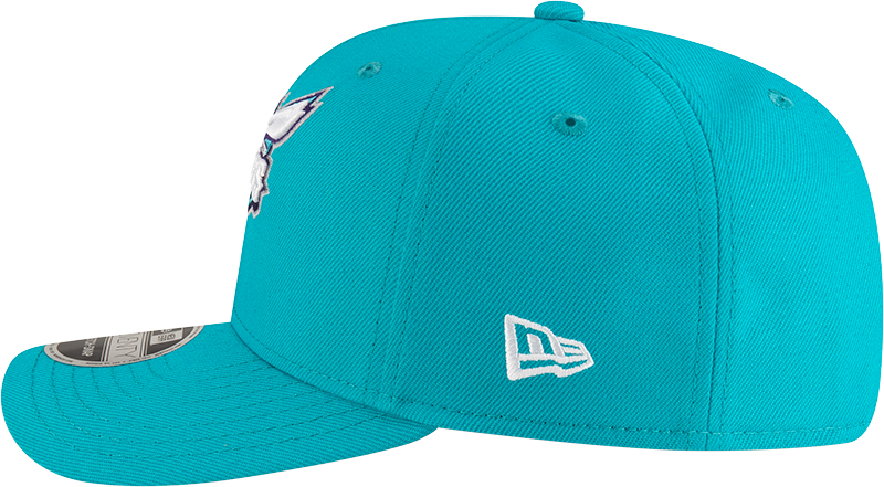 New Era 970 Stretch-Snap NBA Team Logo W/Logoman Snapback Cap (Charlotte Hornets/Teal)