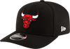 New Era 970 Stretch-Snap NBA Team Logo W/Logoman Snapback Cap (Chicago Bulls/Black)