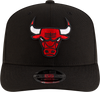 New Era 970 Stretch-Snap NBA Team Logo W/Logoman Snapback Cap (Chicago Bulls/Black)