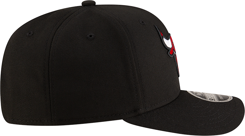 New Era 970 Stretch-Snap NBA Team Logo W/Logoman Snapback Cap (Chicago Bulls/Black)