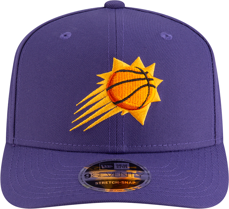 New Era 970 Stretch-Snap NBA Team Logo W/Logoman Snapback Cap (Phoenix Suns/Purple)