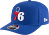 New Era 970 Stretch-Snap NBA Team Logo W/Logoman Snapback Cap (Philadelphia 76ers/Blue)