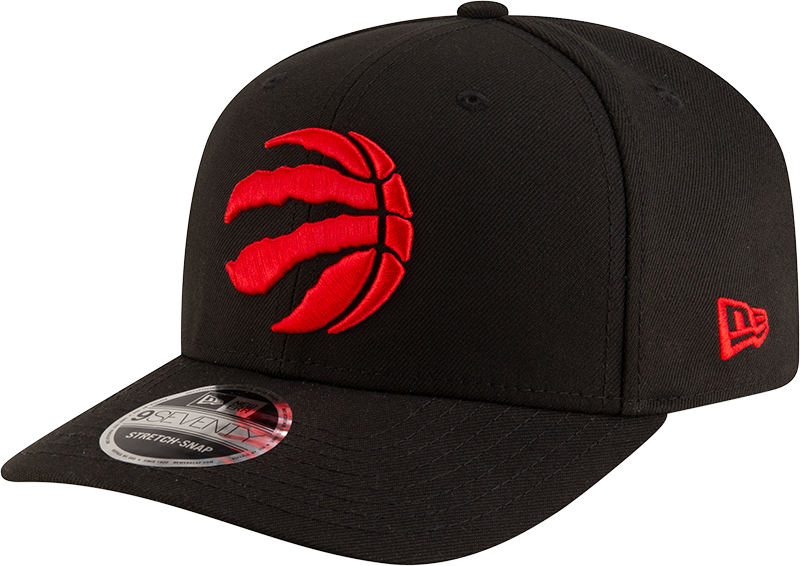 New Era 970 Stretch-Snap NBA Team Logo W/Logoman Snapback Cap (Toronto Raptors/Black)