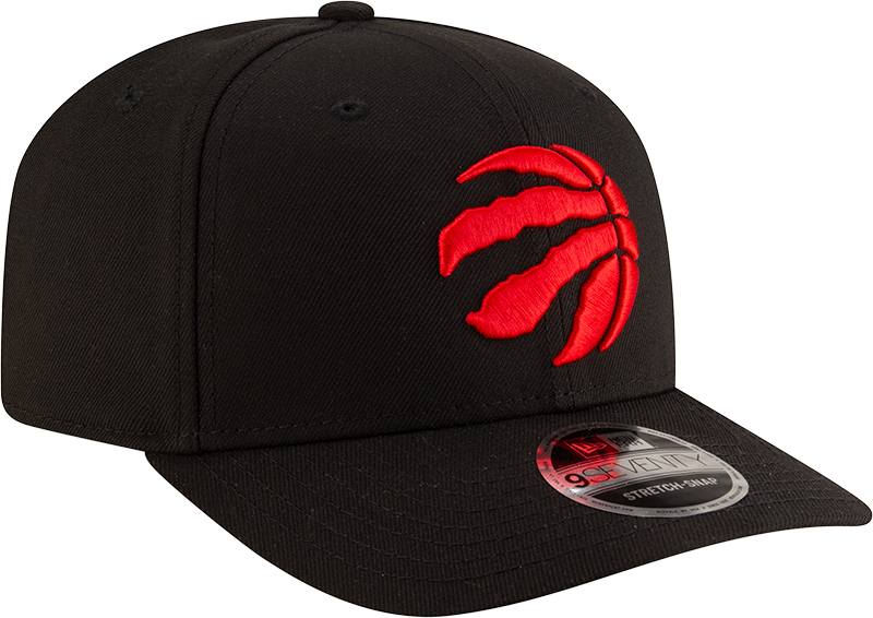 New Era 970 Stretch-Snap NBA Team Logo W/Logoman Snapback Cap (Toronto Raptors/Black)