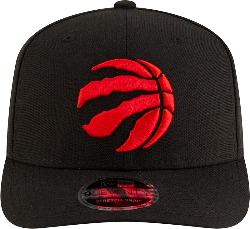 New Era 970 Stretch-Snap NBA Team Logo W/Logoman Snapback Cap (Toronto Raptors/Black)