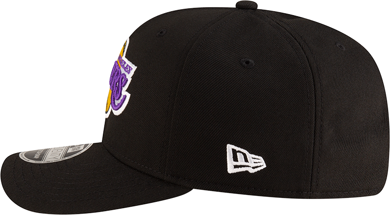 New Era 970 Stretch-Snap NBA Team Logo W/Logoman Snapback Cap (Los Angeles Lakers/Black)