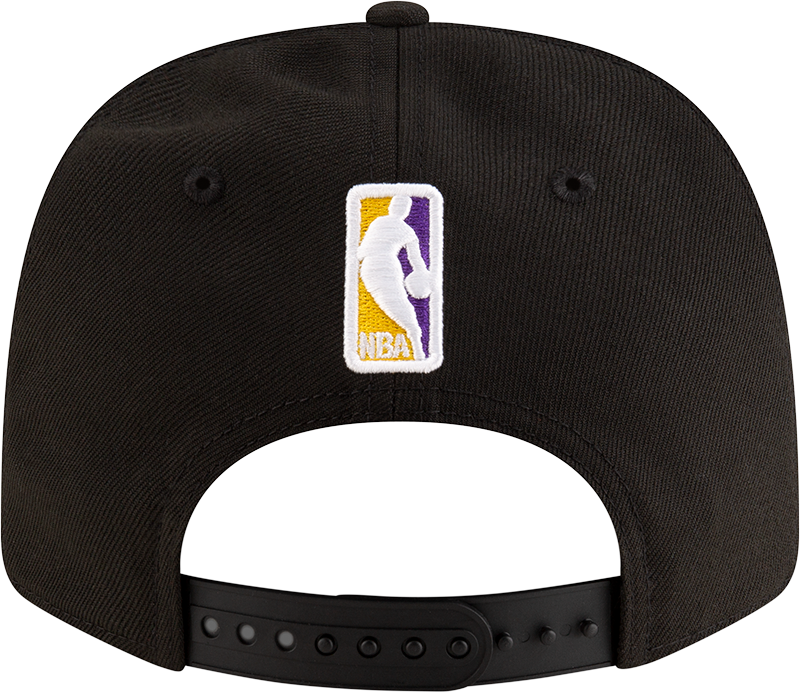 New Era 970 Stretch-Snap NBA Team Logo W/Logoman Snapback Cap (Los Angeles Lakers/Black)